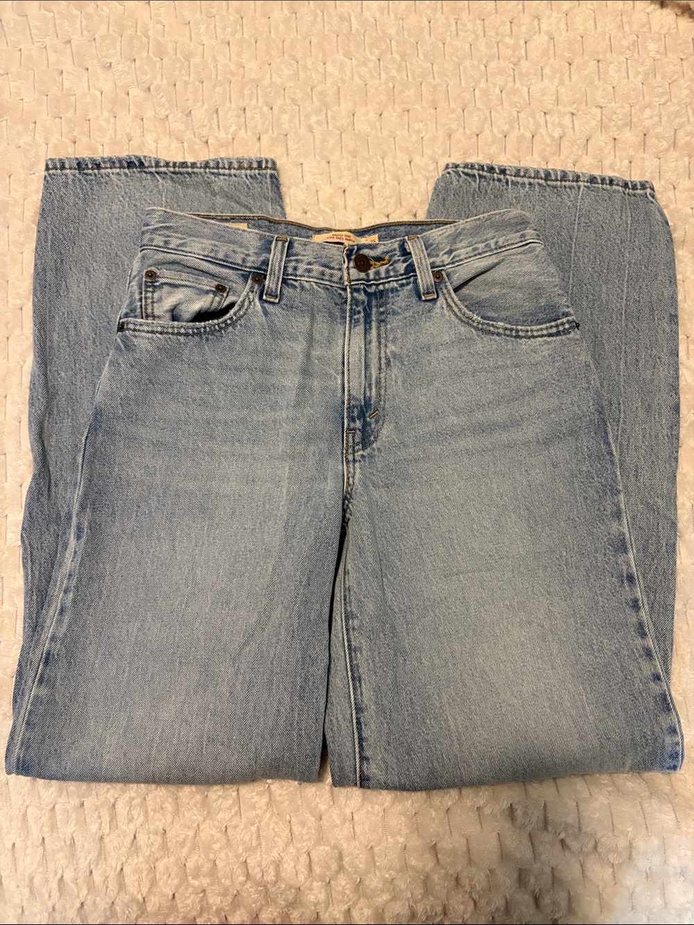 Levi's Light Blue Baggy Dad Jeans